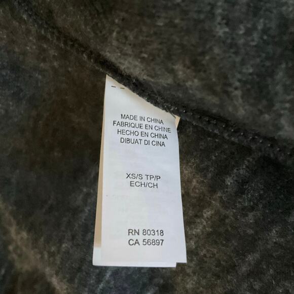 Lucky Brand Open Front Vest Gray Heathered Longline Cardigan Wrap Size XS/S NWT - Picture 6 of 11